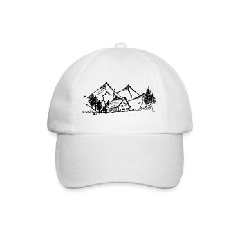 Cabin in the Hills - Baseballkappe - Weiß/Weiß - Vorne