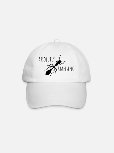 ameise - Baseballkappe - Weiß/Weiß