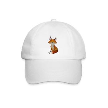 Schlau wie ein Fuchs - T-Shirts, Babykleidung - Baseballkappe - Weiß/Weiß - Vorne