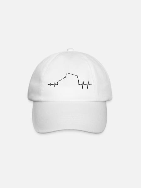 California Camper Van - Baseballkappe - Weiß/Weiß