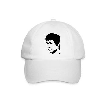 Bruce Lee die Legende - Baseballkappe - Weiß/Weiß - Vorne
