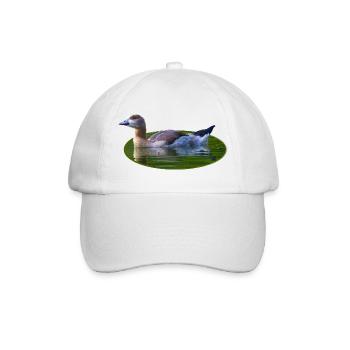 Nilgans Gans Küken - Baseballkappe - Weiß/Weiß - Vorne