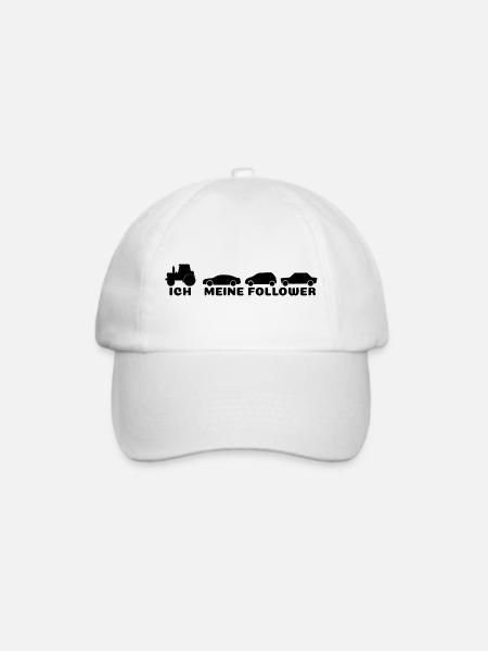 Ich meine Follower - Baseballkappe - Weiß/Weiß