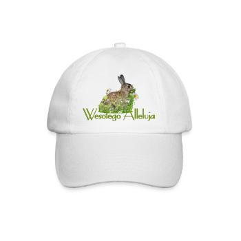 Frohe Ostern - Baseballkappe - Weiß/Weiß - Vorne