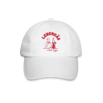 Leberkäs - Leberkäse Metzger - Baseballkappe - Weiß/Weiß - Vorne