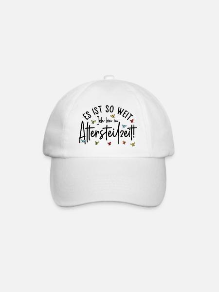 Es ist so weit Ich bin in Altersteilzeit - Baseballkappe - Weiß/Weiß