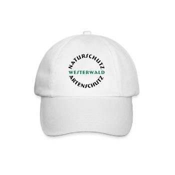 naturschutz westerwald - Baseballkappe - Weiß/Weiß - Vorne