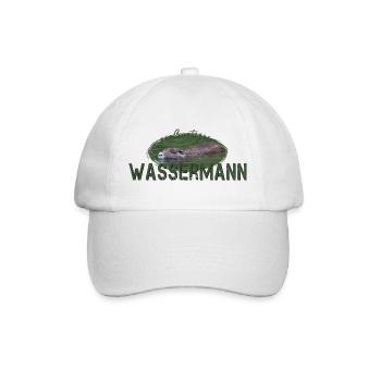 Wassermann Sternzeichen Wassermann - Baseballkappe - Weiß/Weiß - Vorne