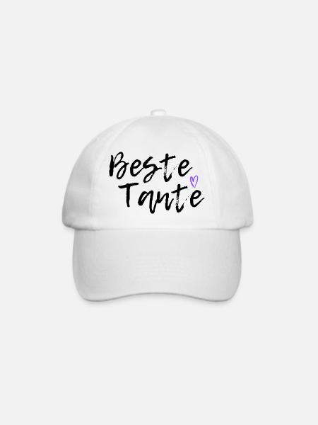 Beste Tante - Baseballkappe - Weiß/Weiß