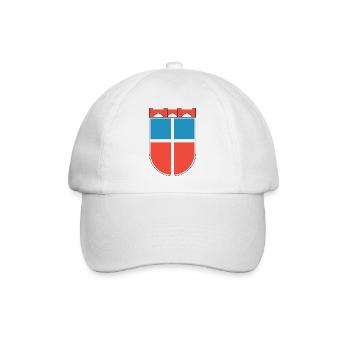 Wappen Saarland 1948 - Baseballkappe - Weiß/Weiß - Vorne