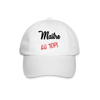 MEISTER. MEISTER - Baseballkappe - Weiß/Weiß - Vorne
