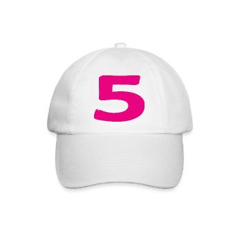 5. 5 JAHRE. 5-JÄHRIGES JUBILÄUM. 5-JÄHRIGES JUBILÄUM. 5. - Baseballkappe - Weiß/Weiß - Vorne