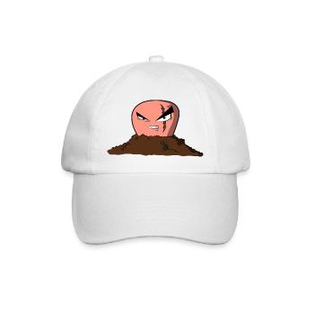 Wurm - Baseballkappe - Weiß/Weiß - Vorne