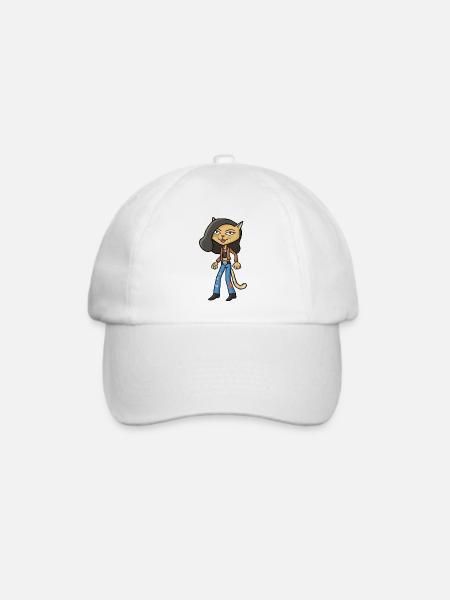 Cool Cat - Baseballkappe - Weiß/Weiß