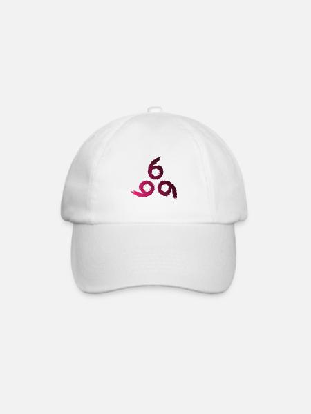 666 - Baseballkappe - Weiß/Weiß