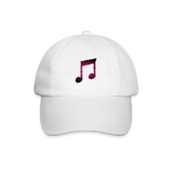 Musik Musiknote - Baseballkappe - Weiß/Weiß - Vorne