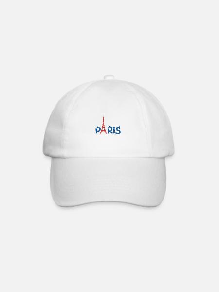 PARIS - Baseballkappe - Weiß/Weiß