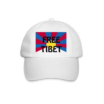 free tibet - Baseballkappe - Weiß/Weiß - Vorne