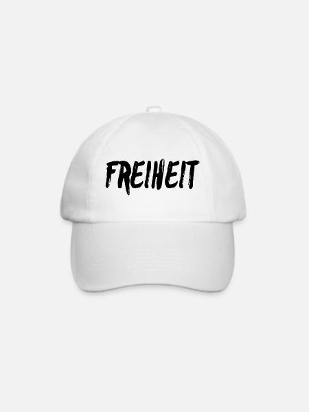 Freiheit - Baseballkappe - Weiß/Weiß