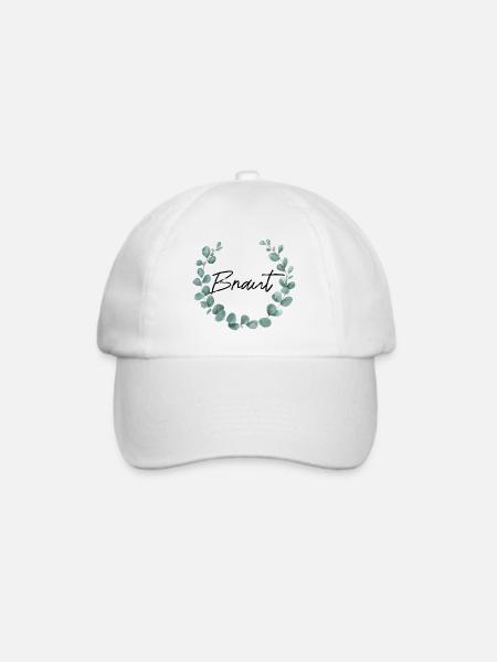 Braut - Junggesellinnenabschied - Baseballkappe - Weiß/Weiß
