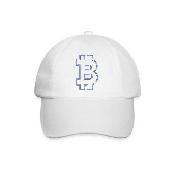 Bitcoin bitcoin BITCOIN Bitcoin - Baseballkappe - Weiß/Weiß - Vorne