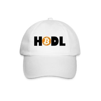 Bitcoin Revolution – Hold the Future - Baseballkappe - Weiß/Weiß - Vorne
