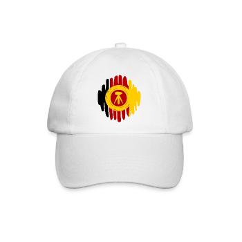 NVA Landstreitkräfte Kokarde gemalt - Baseballkappe - Weiß/Weiß - Vorne