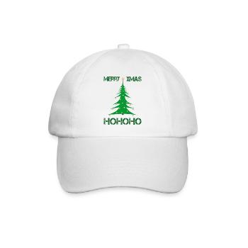 Merry Christmas xmas - Baseballkappe - Weiß/Weiß - Vorne