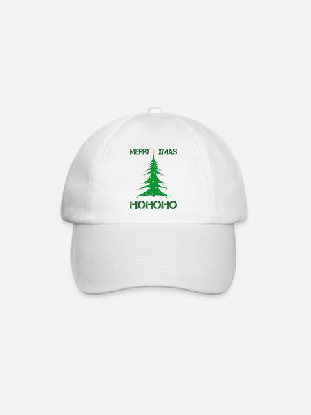 Merry Christmas xmas - Baseballkappe - Weiß/Weiß