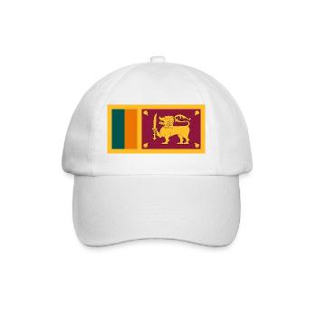 Sri Lanka - Baseballkappe - Weiß/Weiß - Vorne