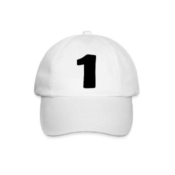 1. 1 JAHR. 1. JAHRESTAG. 1 JAHR GEBURTSTAG - Baseballkappe - Weiß/Weiß - Vorne