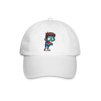 Zombie - Baseballkappe - Weiß/Weiß - Vorne