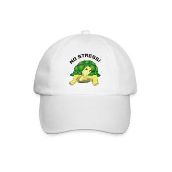 no stress - Baseballkappe - Weiß/Weiß - Vorne