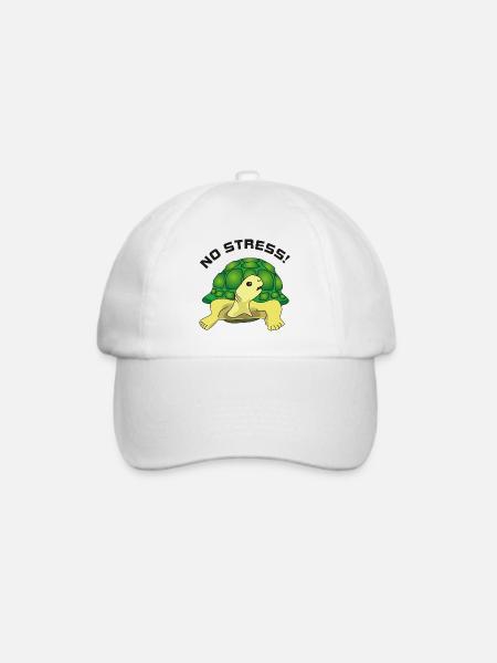 no stress - Baseballkappe - Weiß/Weiß