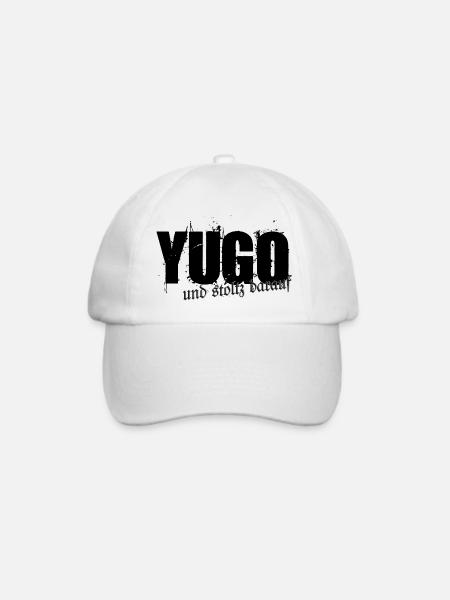 stolzer Yugo - Yugo style - united style of Balkan - Baseballkappe - Weiß/Weiß