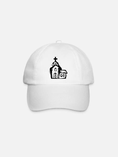 Kirche - Baseballkappe - Weiß/Weiß