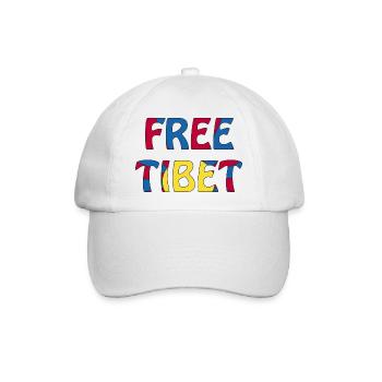 free tibet - Baseballkappe - Weiß/Weiß - Vorne