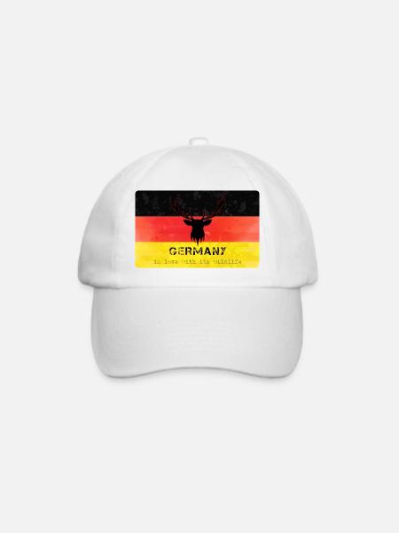 Deutschland Wildtiere Germanys Wildlife - Baseballkappe - Weiß/Weiß