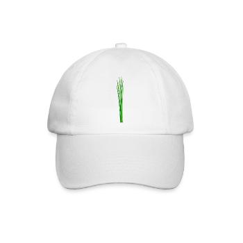 Schnittlauch Lauch Bio Kräuter - Baseballkappe - Weiß/Weiß - Vorne