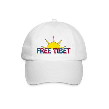 free tibet - Baseballkappe - Weiß/Weiß - Vorne