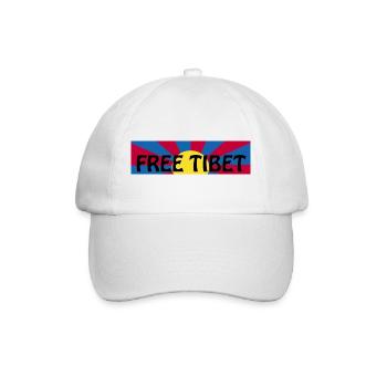 free tibet - Baseballkappe - Weiß/Weiß - Vorne