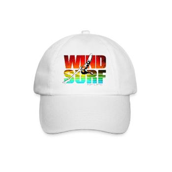 Windsurfen fürs Leben - Baseballkappe - Weiß/Weiß - Vorne