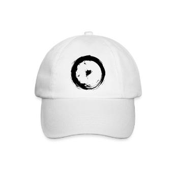 Astronomische Symbole Sonne Symbol Design - Baseballkappe - Weiß/Weiß - Vorne