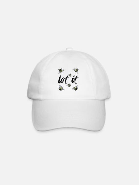 let it be - Baseballkappe - Weiß/Weiß