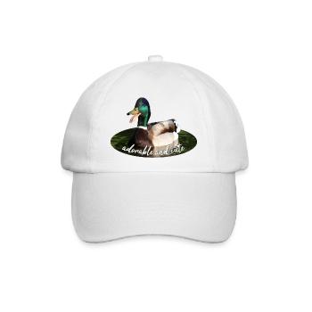 Ente Stockente - Baseballkappe - Weiß/Weiß - Vorne