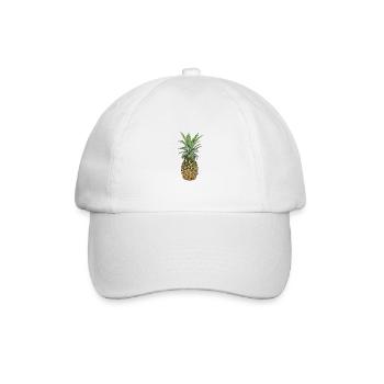Ananas | Pineapple - Baseballkappe - Weiß/Weiß - Vorne