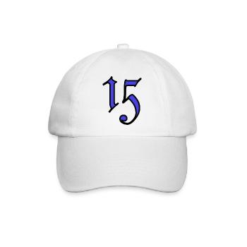 15. 15 JAHRE. 15. JAHRESTAG. 15-JÄHRIGES JUBILÄUM. - Baseballkappe - Weiß/Weiß - Vorne
