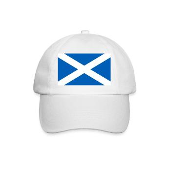 Schottland - Baseballkappe - Weiß/Weiß - Vorne