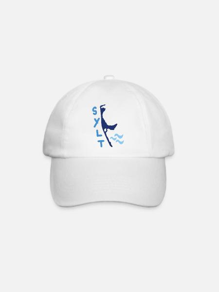 sylt welle - Baseballkappe - Weiß/Weiß