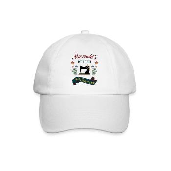 Näherin Nähen mir reicht`s - Baseballkappe - Weiß/Weiß - Vorne